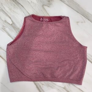 Free people intimately light pink workout crop top M/L